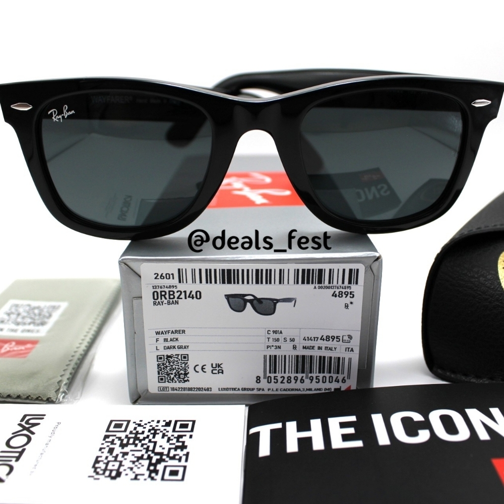 Model Display RayBan Wayfarer Black RB2140 - Picture 4 of 17